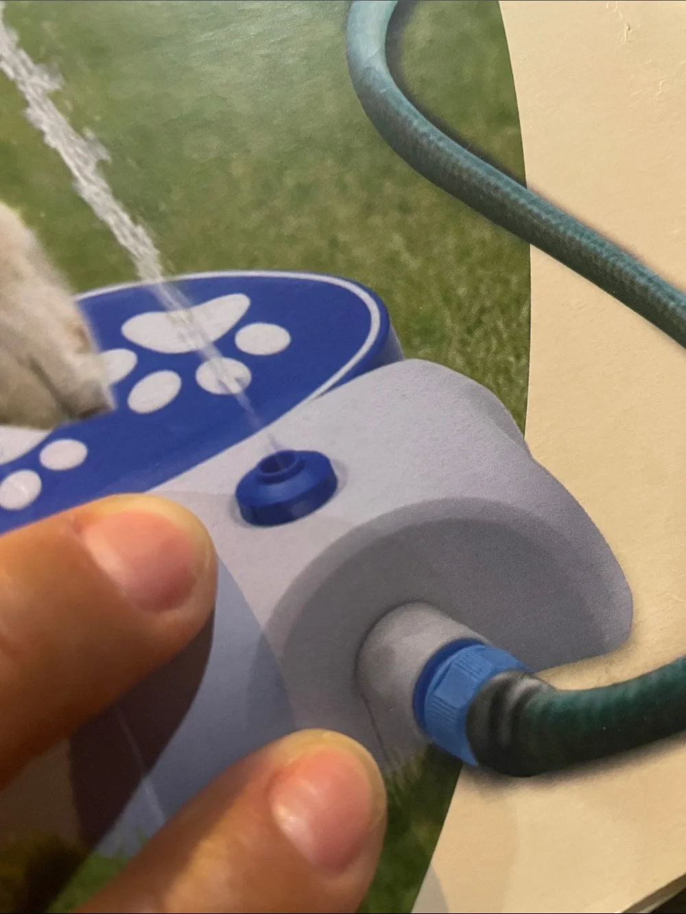 Heart To Tail Aldi Blue & White Water Pedal Dog Toy